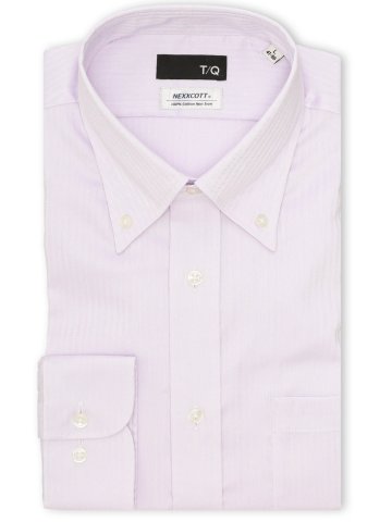 綿100% ノンアイロン NEWスタンダードフィット ボタンダウン長袖シャツ