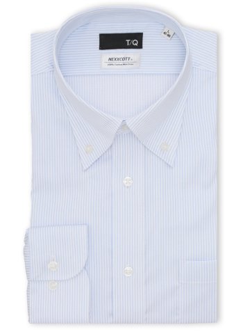 綿100% ノンアイロン NEWスタンダードフィット ボタンダウン長袖シャツ