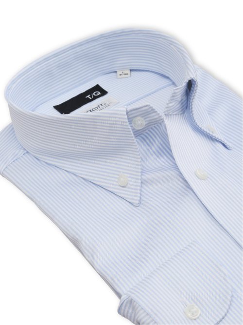 綿100% ノンアイロン NEWスタンダードフィット ボタンダウン長袖シャツ