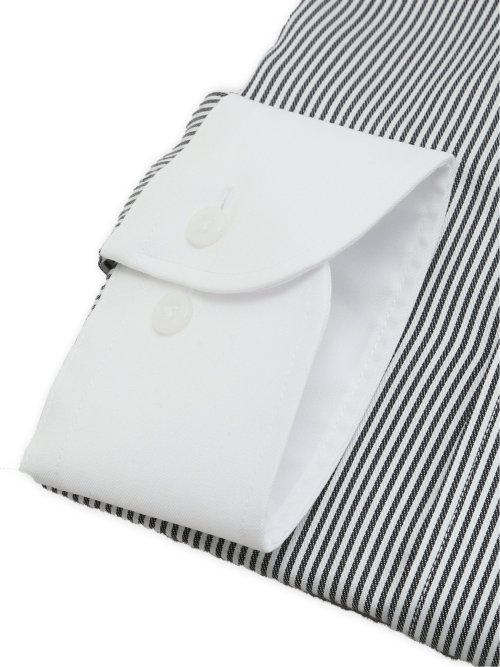 綿100% ノンアイロン NEWスタンダードフィット ワイドカラー長袖シャツ