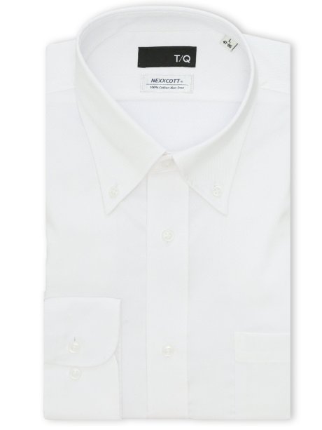 綿100% ノンアイロン NEWスタンダードフィット ボタンダウン長袖シャツ