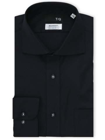 綿100% ノンアイロン NEWスタンダードフィット カッタウェイ長袖シャツ