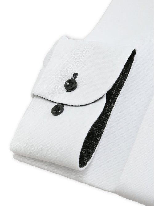 ノンアイロンストレッチ NEWスタンダードフィット ボタンダウン長袖ニットシャツ