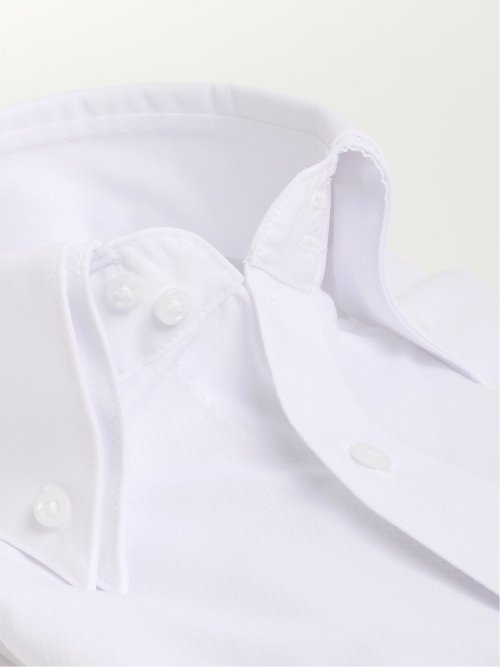 形態安定 吸水速乾 スタンダードフィット 2枚衿ドゥエ長袖シャツ