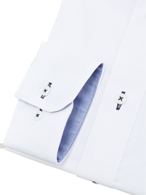 形態安定 吸水速乾 スタンダードフィット ボタンダウン長袖シャツ