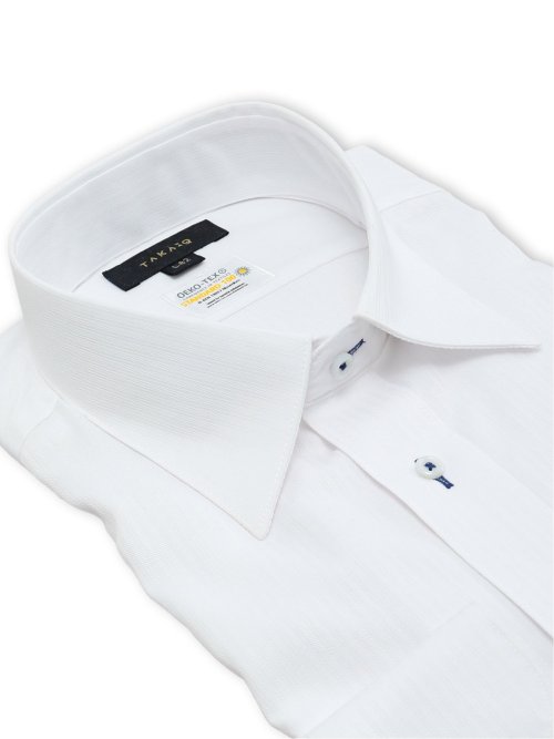 形態安定 吸水速乾 スタンダードフィット レギュラーカラー長袖シャツ