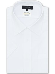 形態安定 吸水速乾 スタンダードフィット レギュラーカラー半袖シャツ