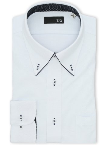 ノンアイロンストレッチ NEWスタンダードフィット ボタンダウン長袖ニットシャツ