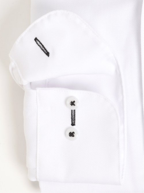 形態安定 吸水速乾 スタンダードフィット 2枚衿ドゥエ長袖シャツ