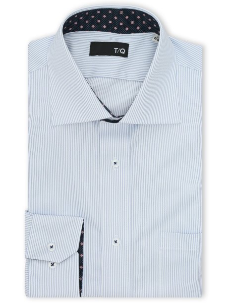 ノンアイロンストレッチ NEWスタンダードフィット ワイドカラー長袖ニットシャツ