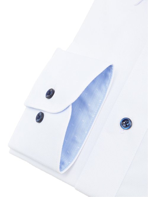 形態安定 吸水速乾 スタンダードフィット ボタンダウン長袖シャツ