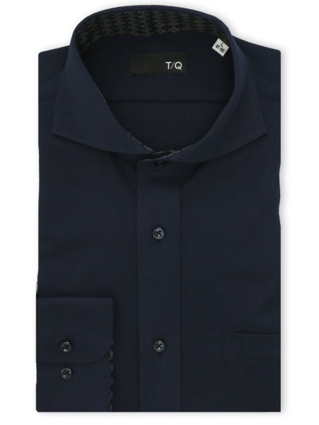 ノンアイロンストレッチ NEWスタンダードフィット カッタウェイ長袖ニットシャツ