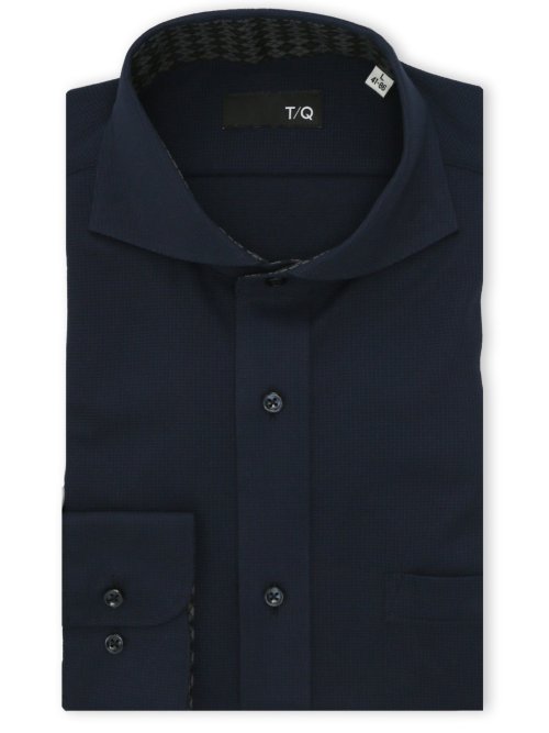 ノンアイロンストレッチ NEWスタンダードフィット カッタウェイ長袖ニットシャツ