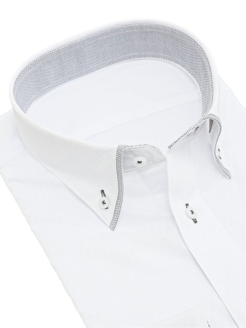 形態安定 吸水速乾 スタンダードフィット ボタンダウン長袖シャツ