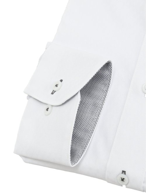 形態安定 吸水速乾 スタンダードフィット ボタンダウン長袖シャツ