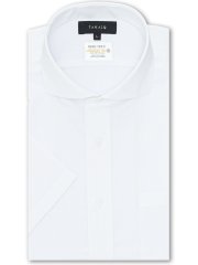 形態安定 吸水速乾 スタンダードフィット カッタウェイ半袖シャツ