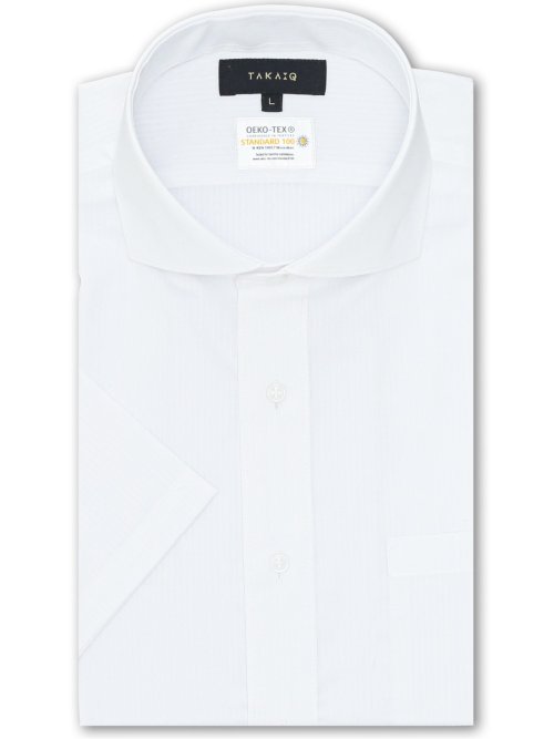 形態安定 吸水速乾 スタンダードフィット カッタウェイ半袖シャツ
