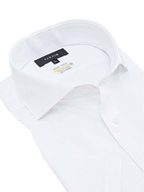 形態安定 吸水速乾 スタンダードフィット カッタウェイ半袖シャツ