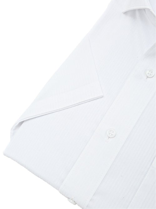 形態安定 吸水速乾 スタンダードフィット カッタウェイ半袖シャツ