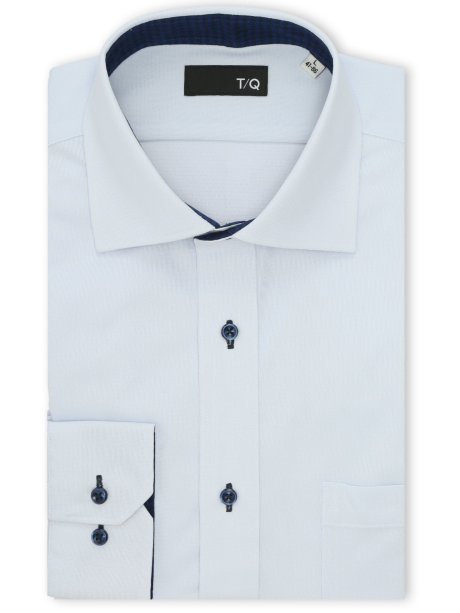 ノンアイロンストレッチ NEWスタンダードフィット ワイドカラー長袖ニットシャツ