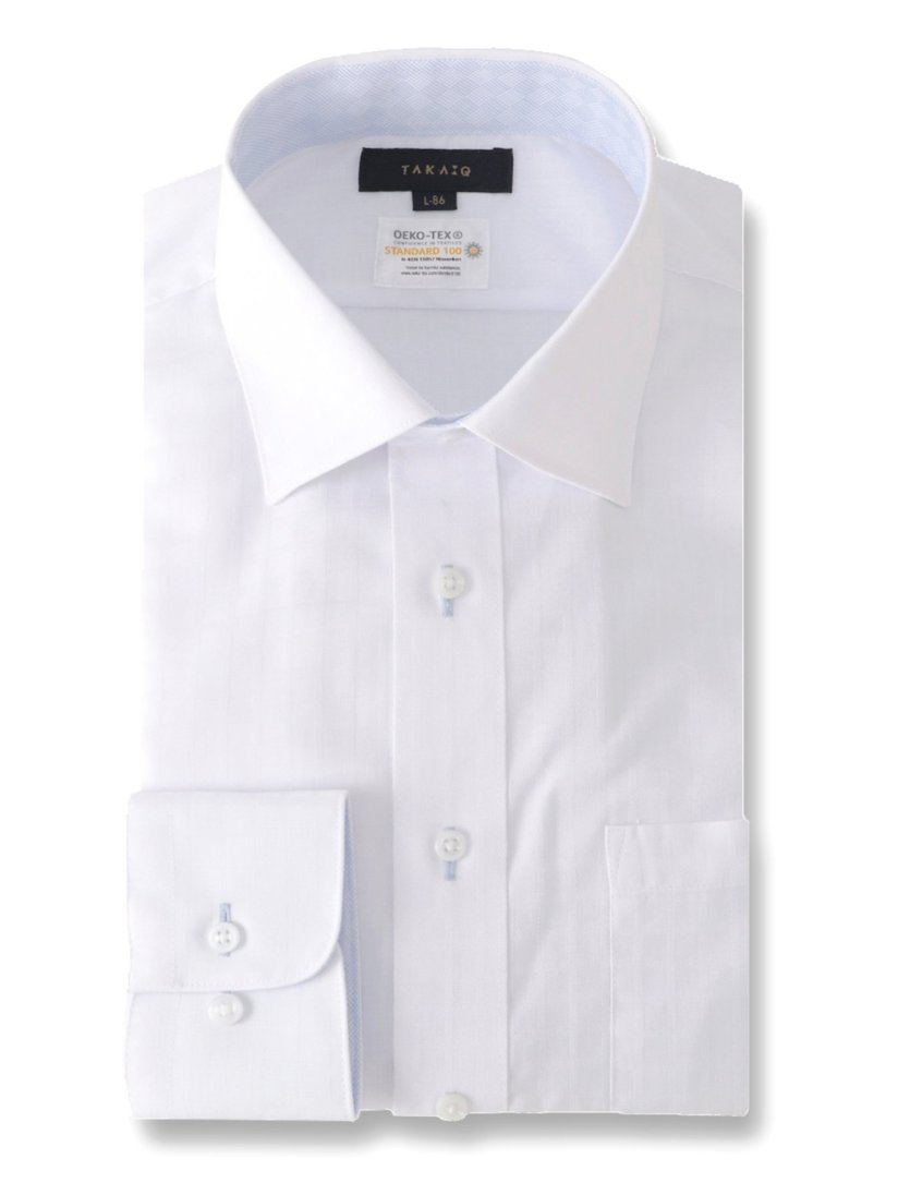 メーカー直送 タカキューメンズ TAKA-Q:MEN 形態安定 吸水速乾 ワイドカラー ビジネスドレス半袖シャツ