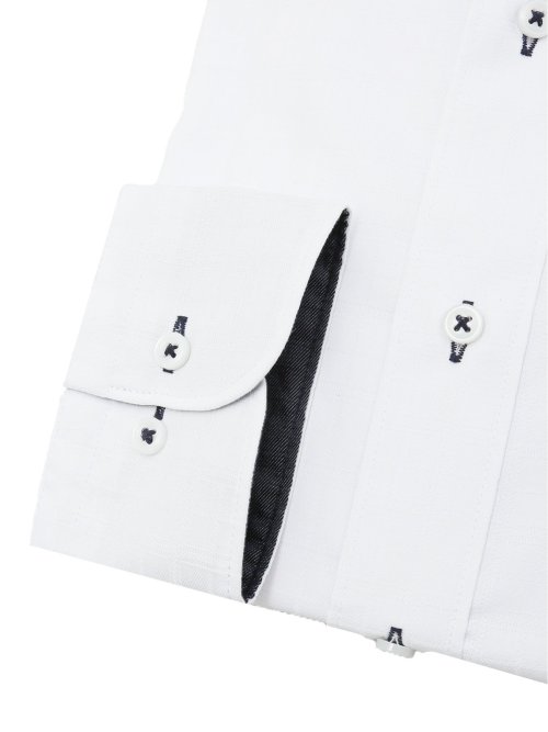 形態安定 吸水速乾 スタンダードフィット ドゥエボタンダウン長袖シャツ