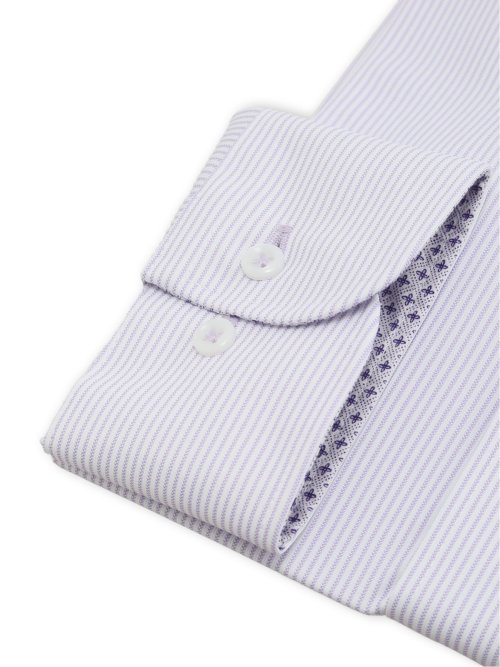 ノンアイロンストレッチ NEWスタンダードフィット ボタンダウン長袖ニットシャツ