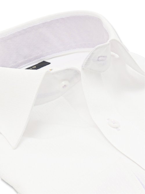 形態安定 吸水速乾 スタンダードフィット ワイドカラー長袖シャツ