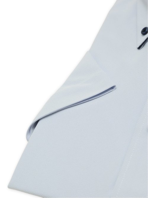 ノンアイロン 吸水速乾 ストレッチ NEWスタンダードフィット ボタンダウン 半袖 ニット シャツ