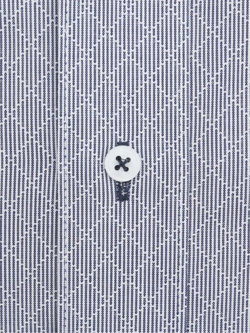 形態安定 吸水速乾 スタンダードフィット ボタンダウン長袖シャツ