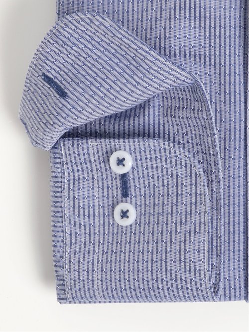 形態安定 吸水速乾 スタンダードフィット レギュラーカラー長袖シャツ