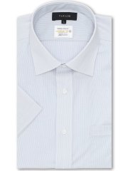 形態安定 吸水速乾 スタンダードフィット ワイドカラー半袖シャツ