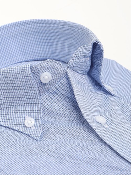 形態安定 吸水速乾 スタンダードフィット ボタンダウン長袖シャツ