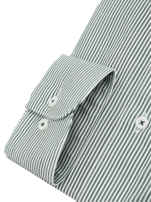 形態安定 吸水速乾 スタンダードフィット カッタウェイ長袖シャツ