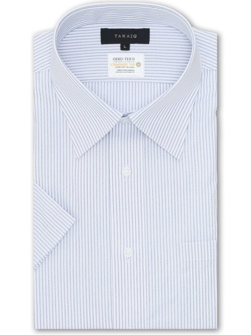 形態安定 吸水速乾 スタンダードフィット レギュラーカラー半袖シャツ