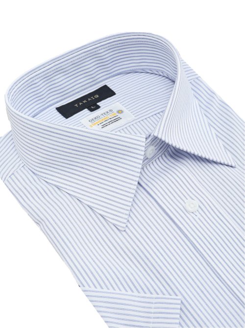 形態安定 吸水速乾 スタンダードフィット レギュラーカラー半袖シャツ