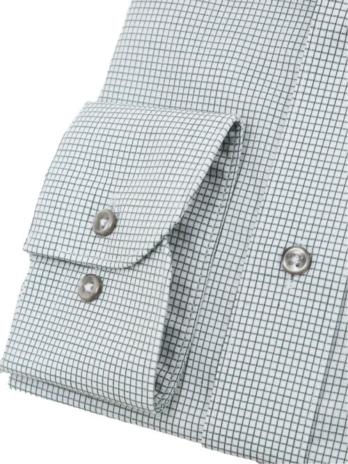 形態安定 吸水速乾 スタンダードフィット ボタンダウン長袖シャツ