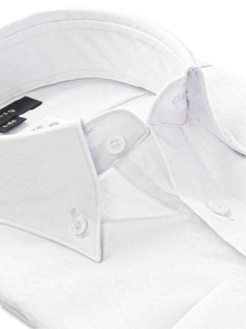 形態安定 吸水速乾 スタンダードフィット ボタンダウン長袖シャツ