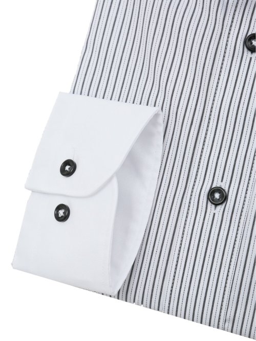 形態安定 吸水速乾 スタンダードフィット ドゥエボタンダウン長袖シャツ