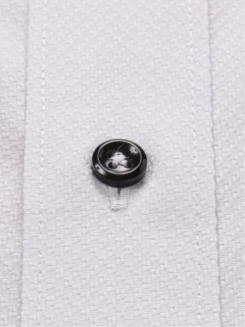 形態安定 吸水速乾 スタンダードフィット ワイドカラー長袖シャツ