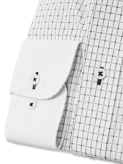 形態安定 吸水速乾 スタンダードフィット ボタンダウン長袖シャツ