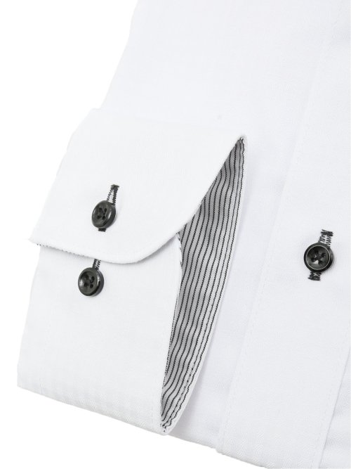 形態安定 吸水速乾 スタンダードフィット ボタンダウン長袖シャツ