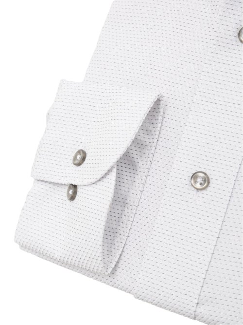 形態安定 吸水速乾 スタンダードフィット ボタンダウン長袖シャツ