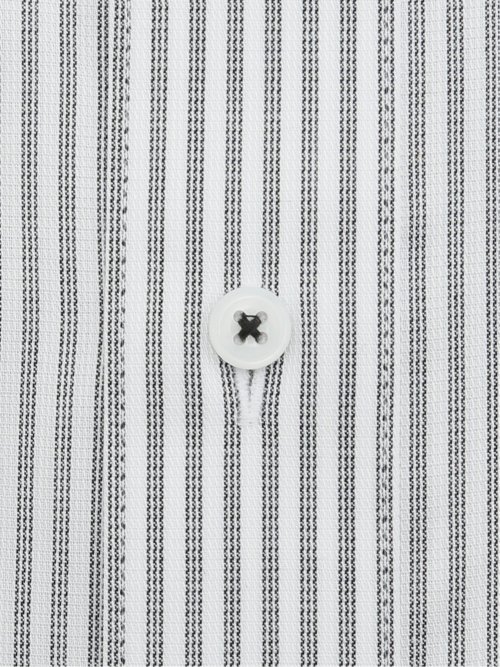 形態安定 吸水速乾 スタンダードフィット ボタンダウン長袖シャツ