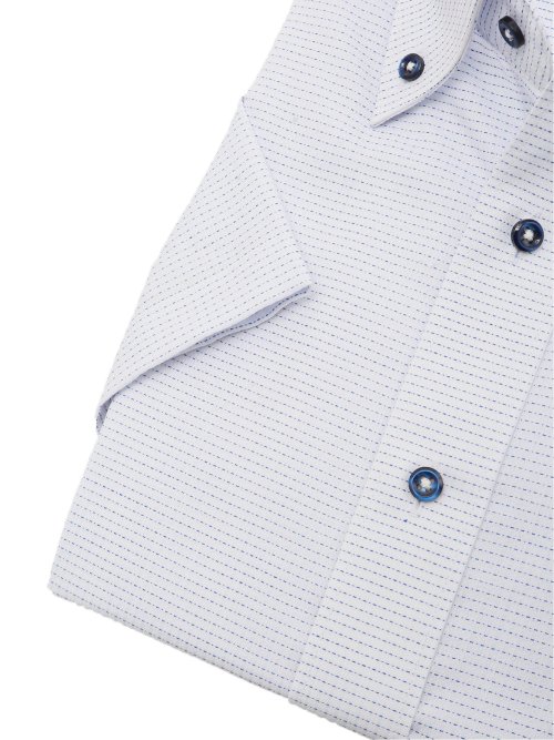 形態安定 吸水速乾 スタンダードフィット ボタンダウン半袖シャツ