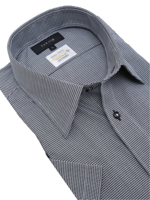 形態安定 吸水速乾 スタンダードフィット レギュラーカラー半袖シャツ