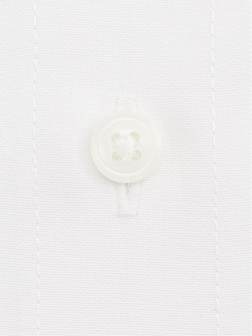 【白無地】形態安定 吸水速乾 レギュラーフィット レギュラーカラー長袖シャツ