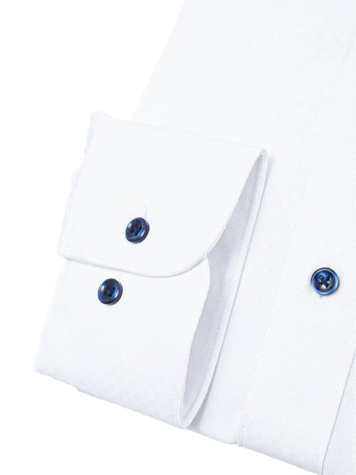 ノーアイロンストレッチ スタンダードフィット ボタンダウン長袖ニットシャツ