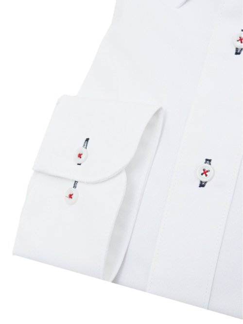 ノーアイロンストレッチ スタンダードフィット ボタンダウン長袖ニットシャツ