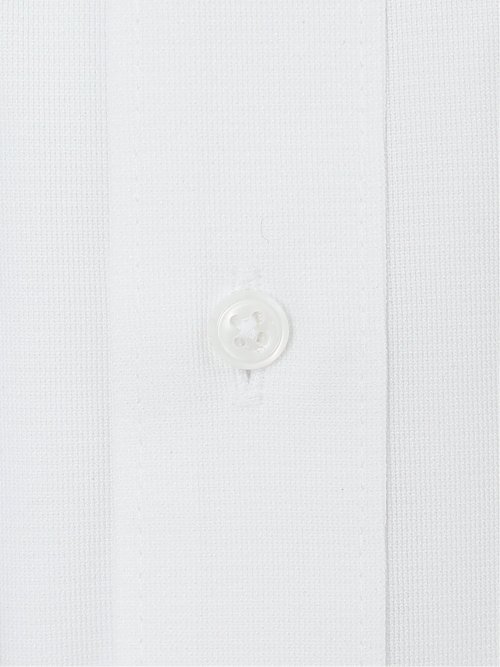 ノーアイロンストレッチ スタンダードフィット ワイドカラー長袖ニットシャツ